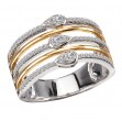 Ladies Fashion Two-Tone Ring