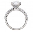 8-Stone Semi-Mount Diamond Engagement Ring