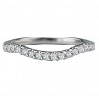 Curved Diamond Wedding Band