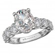 Diamond Band Semi-Mount Engagement Ring