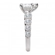 Diamond Band Semi-Mount Engagement Ring