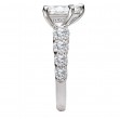 Diamond Band Semi-Mount Engagement Ring