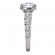 Diamond Band Semi-Mount Engagement Ring