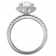 Halo Semi-Mount Diamond Ring