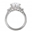 3 Stone Semi-Mount Diamond Ring