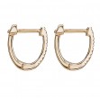 Ladies Diamond Huggie Hoops