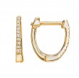 Ladies Diamond Huggie Hoops