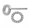 Diamond Halo Earrings