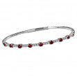 Ladies Fashion Gem-Stone and Diamond Bracelet