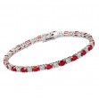 Diamond and Ruby Tennis Bracelet