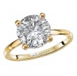 Diamond Semi-Mount Hidden Halo Engagement Ring