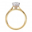 Diamond Semi-Mount Hidden Halo Engagement Ring