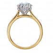 Diamond Semi-Mount Hidden Halo Engagement Ring