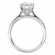 Hidden Halo Semi-Mount Diamond Engagement Ring