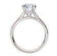 Hidden Halo Semi-Mount Diamond Engagement Ring