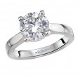 Diamond Semi-Mount Hidden Halo Engagement Ring