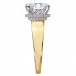 Diamond Semi-Mount Hidden Halo Engagement Ring