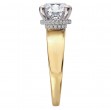 Diamond Semi-Mount Hidden Halo Engagement Ring