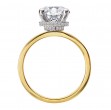 Diamond Semi-Mount Hidden Halo Engagement Ring