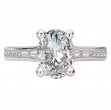 Diamond Hidden Halo Engagement Ring