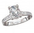 Diamond Hidden Halo Engagement Ring