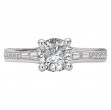 Diamond Hidden Halo Engagement Ring