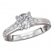 Diamond Hidden Halo Engagement Ring