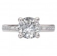 Diamond Hidden Halo Engagement Ring