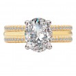 Split Shank Semi-Mount Diamond Engagement Ring