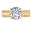 Split Shank Semi-Mount Diamond Engagement Ring