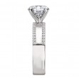 Wide Band Semi-Mount Diamond Engagement Ring