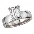 Bold Band Semi-Mount Diamond Engagement Ring