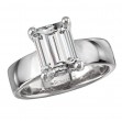 Bold Band Semi-Mount Diamond Engagement Ring