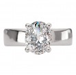 Bold Band Semi-Mount Diamond Engagement Ring