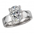 Bold Band Semi-Mount Diamond Engagement Ring