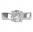 Bold Band Semi-Mount Diamond Engagement Ring