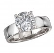 Bold Band Semi-Mount Diamond Engagement Ring