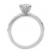 Three Row Semi-Mount Diamond Engagement Ring