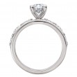 Three Row Semi-Mount Diamond Engagement Ring