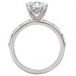 Three Row Semi-Mount Diamond Engagement Ring