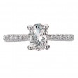 Hidden Halo Semi-Mount Diamond Engagement Ring