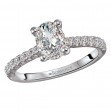 Hidden Halo Semi-Mount Diamond Engagement Ring