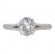 Split Shank Semi-Mount Diamond Engagement Ring