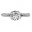 Split Shank Semi-Mount Diamond Engagement Ring