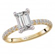 Hidden Halo Semi-Mount Diamond Engagement Ring