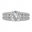 Split Row Semi-Mount Engagement Ring