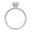 Split Row Semi-Mount Engagement Ring