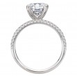 Split Row Semi-Mount Engagement Ring