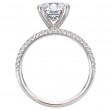 Split Row Semi-Mount Engagement Ring