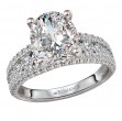 Split Row Semi-Mount Engagement Ring